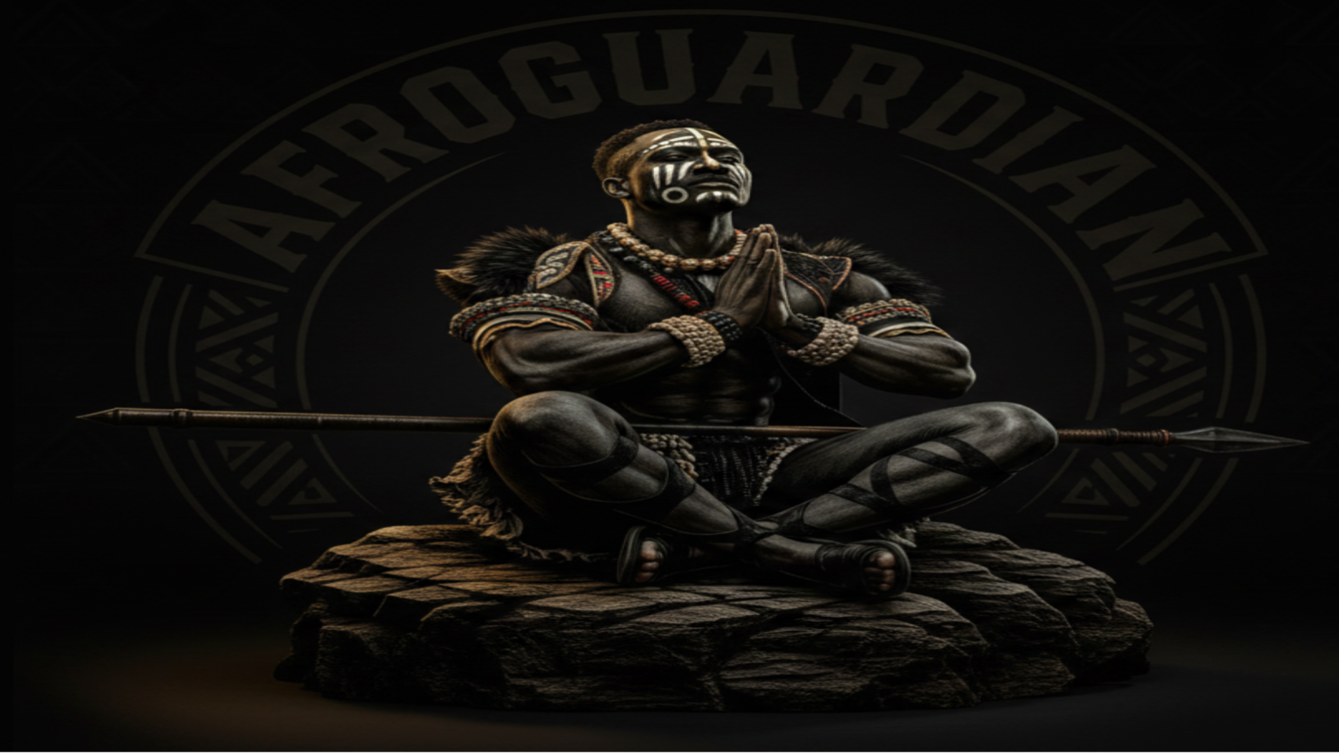 Afroguardian Solo Warrior Hero Banner